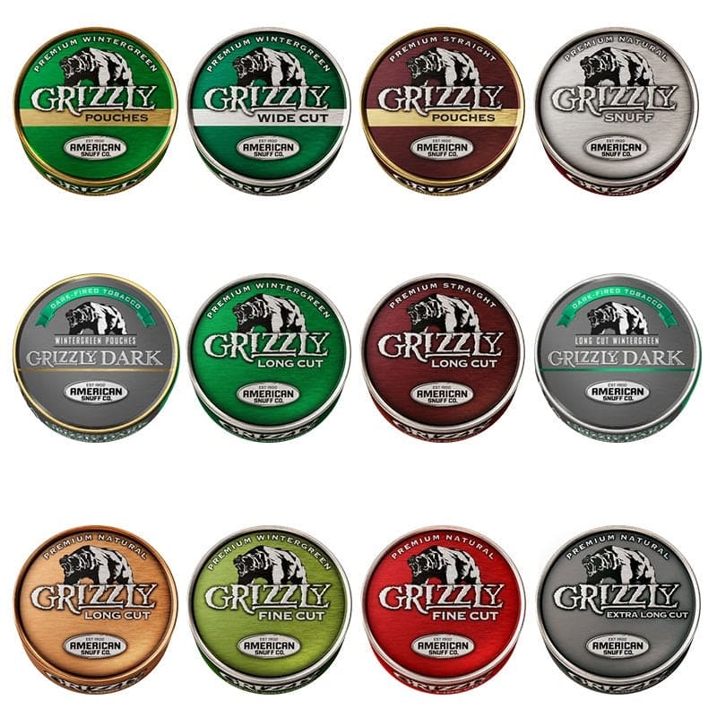 Grizzly Smokeless Tobacco 1.2oz (5/Pack) [DROPSHIP]