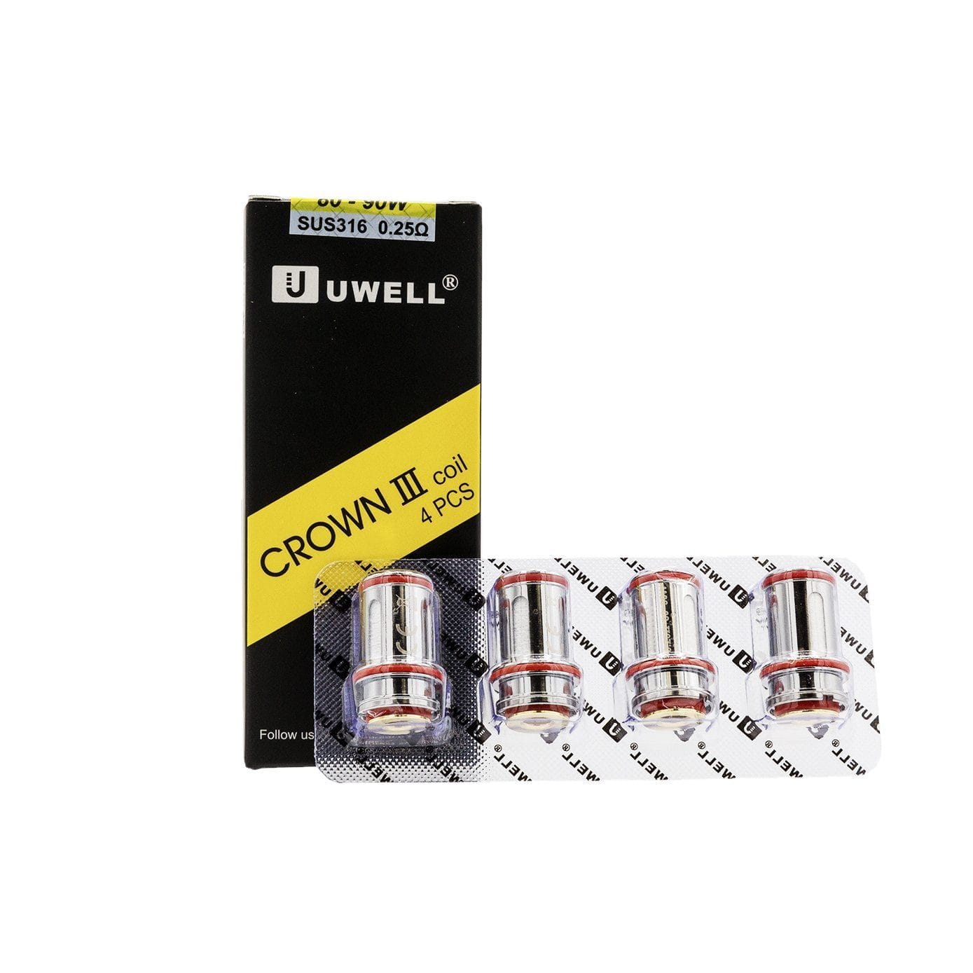 Uwell Crown 3 Coils (4/pack) Coils LA Vapor Wholesale 